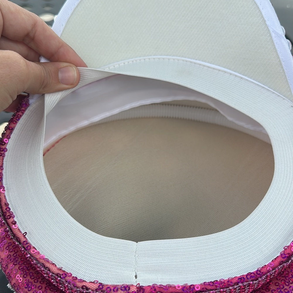 Pink Rhinestone Bling 21 Birthday Captain Festival Party Vegas Hat Dolly Parton - Picture 7 of 7